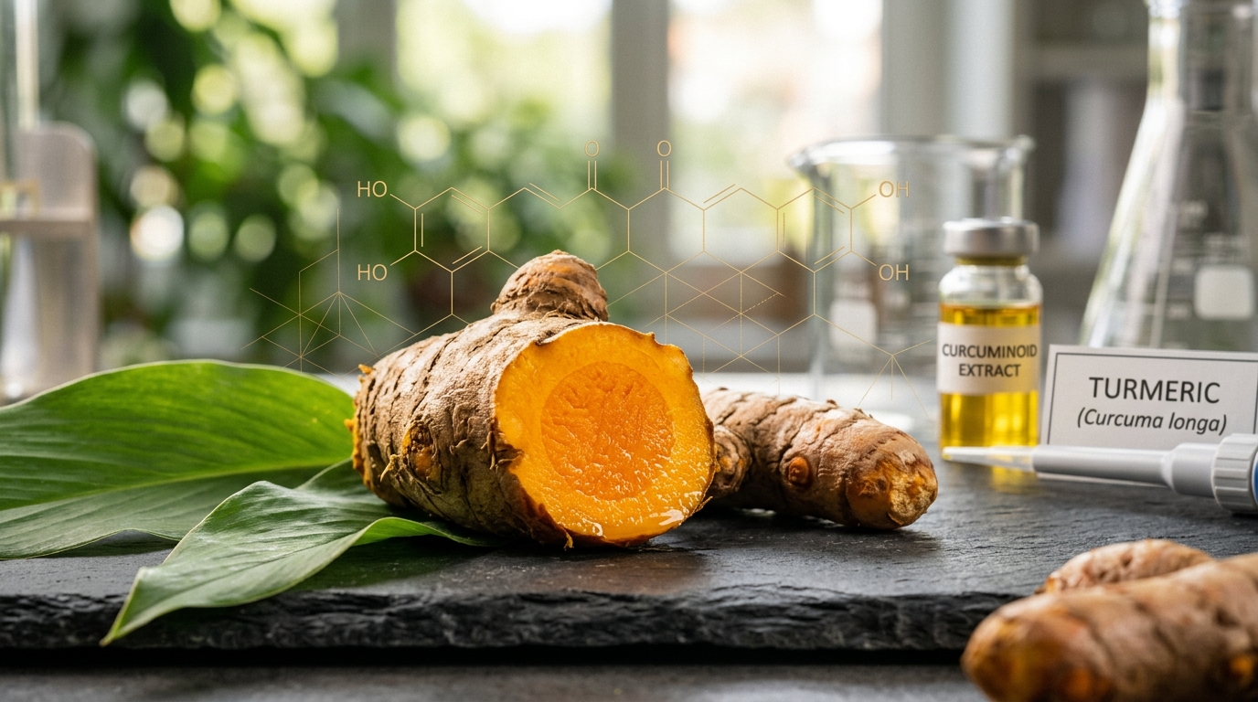 Curcuma longa rhizome meeting modern laboratory science at MegaCurcumin